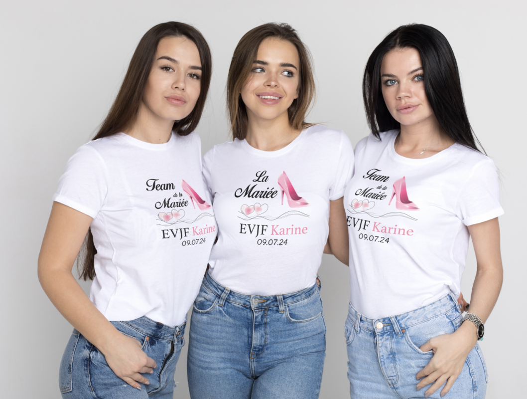 image de groupe avec femme et t-shirt EDJF