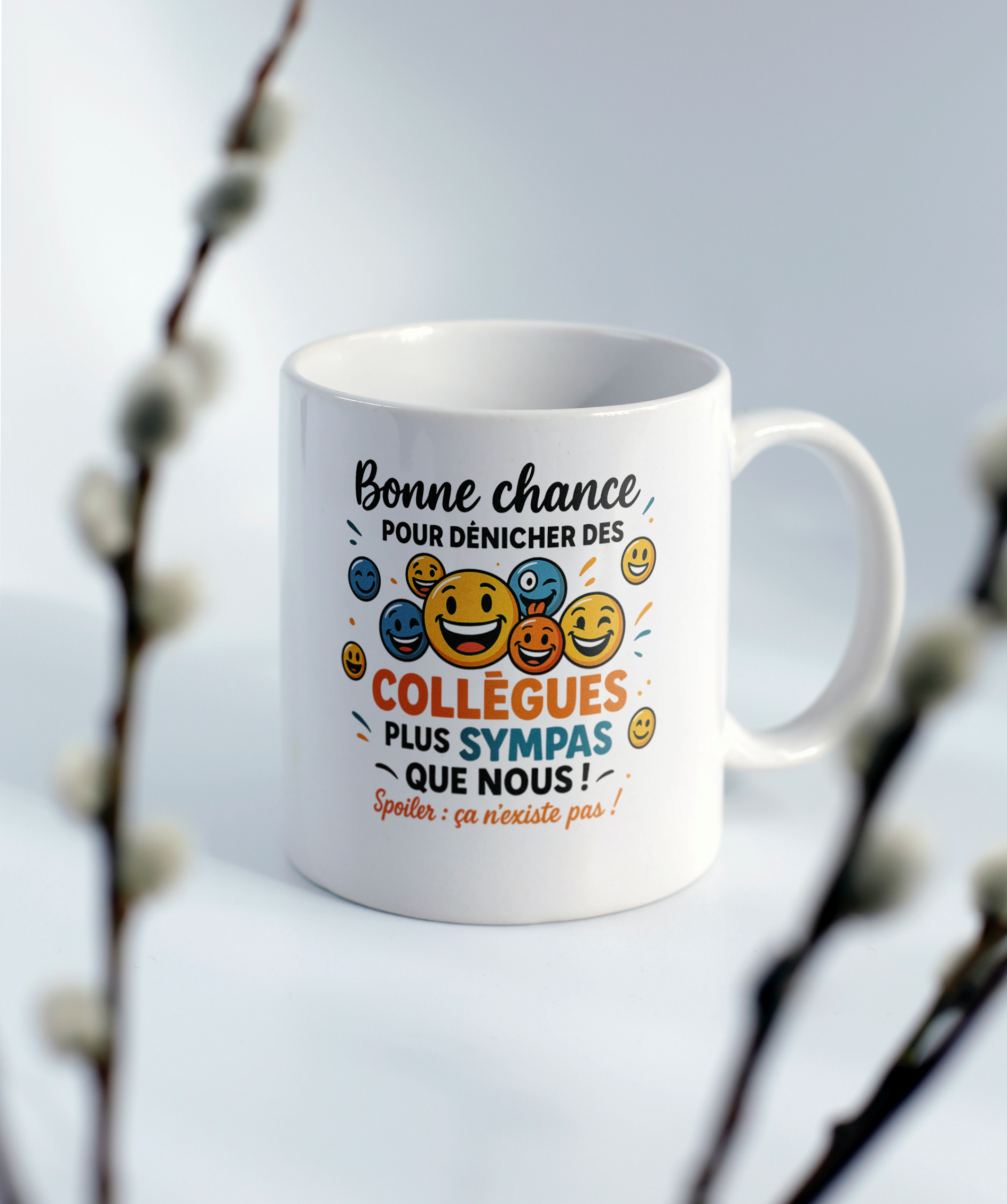 mug blanc personnalisé pour un collégue